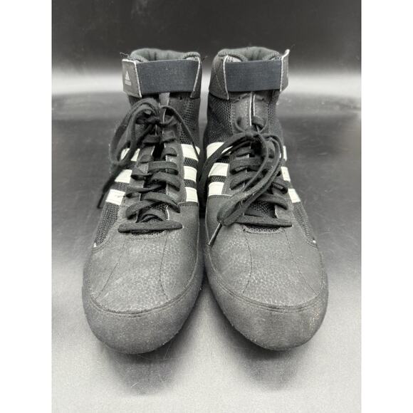 ADIDAS HVC 2 Wrestling Shoes Mens Size 10.5 MMA Boxing Black White Mat High Top